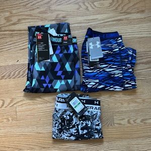 Under Armour leggings and shorts